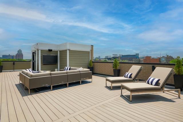 3828 N Racine Ave Unit 3, Chicago, IL 60613 - deck featuring an outdoor living space