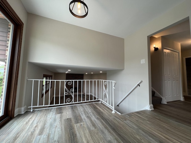 6047 Elm Ln, Matteson, IL 60443 - spare room featuring wood finished floors and baseboards