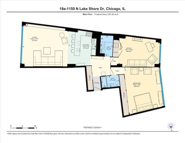 1150 N Lake Shore Dr Unit 19A, Chicago, IL 60611 - view of property floor plan