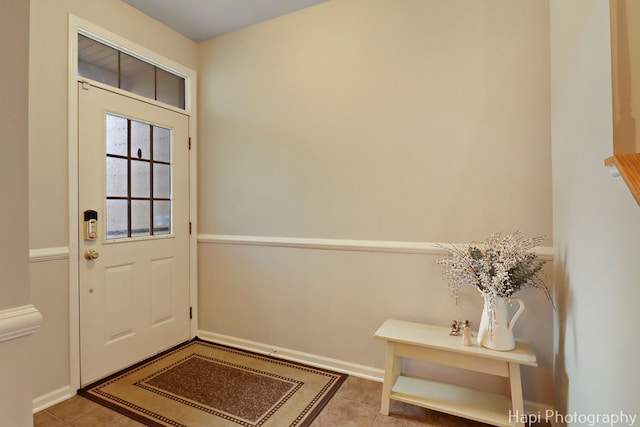5208 Cobblers Xing Unit 5208, Mchenry, IL 60050 - doorway to outside featuring tile patterned flooring and baseboards