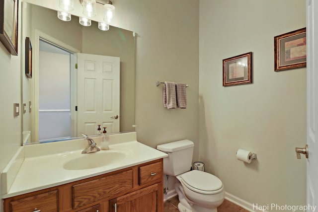 5208 Cobblers Xing Unit 5208, Mchenry, IL 60050 - half bathroom featuring vanity and tile patterned floors
