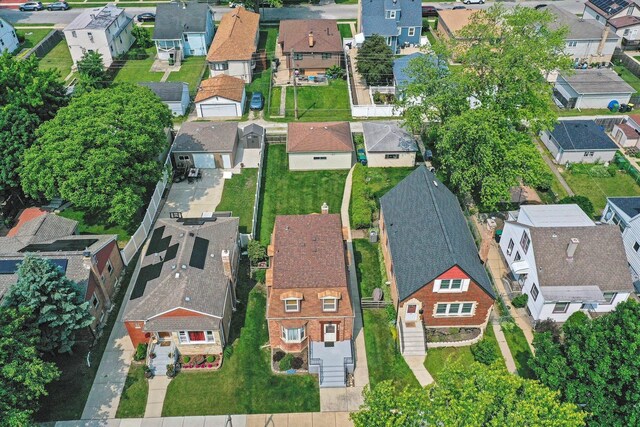 9316 S Utica Ave, Evergreen Park, IL 60805 - aerial view of property and surrounding area with nearby suburban area
