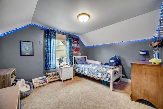 18625 Lexington Ave, Homewood, IL 60430 - bedroom with lofted ceiling and carpet flooring