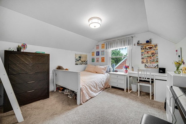 18625 Lexington Ave, Homewood, IL 60430 - carpeted bedroom featuring vaulted ceiling
