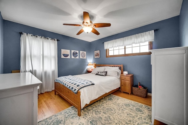 18625 Lexington Ave, Homewood, IL 60430 - bedroom with wood finished floors and ceiling fan