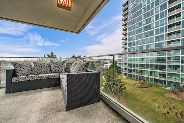 9715 Woods Dr Unit 700, Skokie, IL 60077 - balcony with an outdoor living space