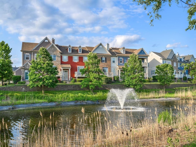 1058 Bartholdi Ct, Carol Stream, IL 60188 - water view with nearby suburban area