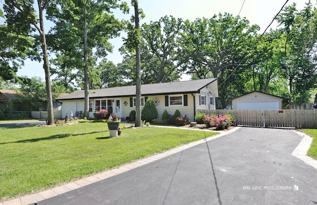 38159 N Geraghty Ave, Beach Park, IL 60087 - ranch-style house with a detached garage and an outbuilding