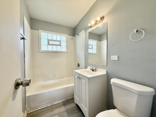 1133 Parkview Ave, Chicago Heights, IL 60411 - full bathroom featuring vanity,  shower combination, and wood finished floors