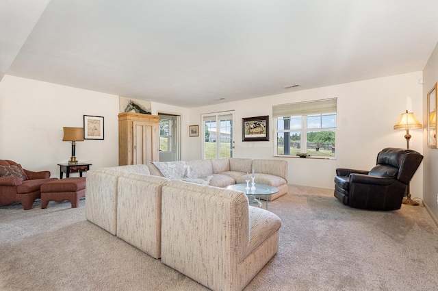 5284 Harvey Rd, Caledonia, IL 61011 - living room featuring light colored carpet