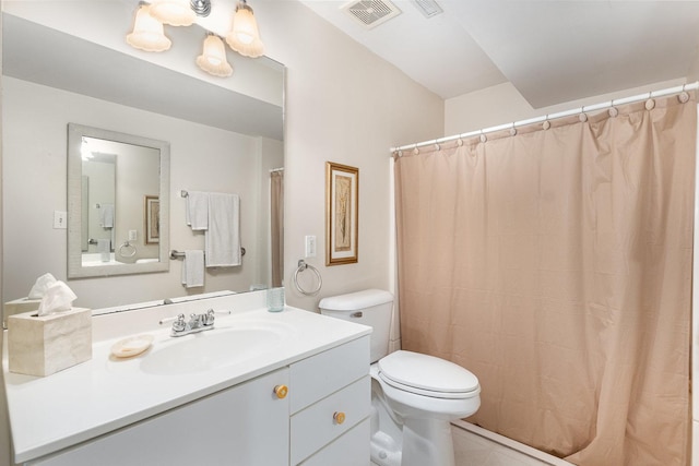 5284 Harvey Rd, Caledonia, IL 61011 - full bathroom with vanity, tile patterned flooring, and a shower with shower curtain