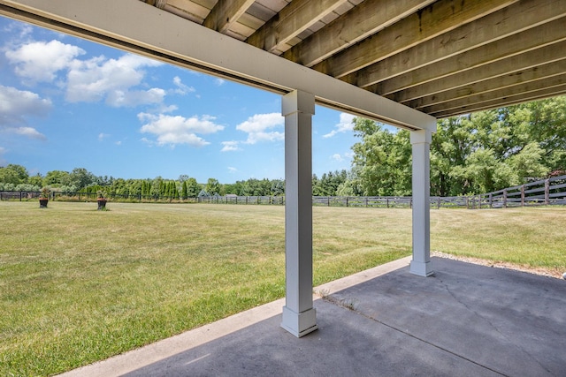 5284 Harvey Rd, Caledonia, IL 61011 - view of patio featuring view of scattered trees and a view of rural / pastoral area