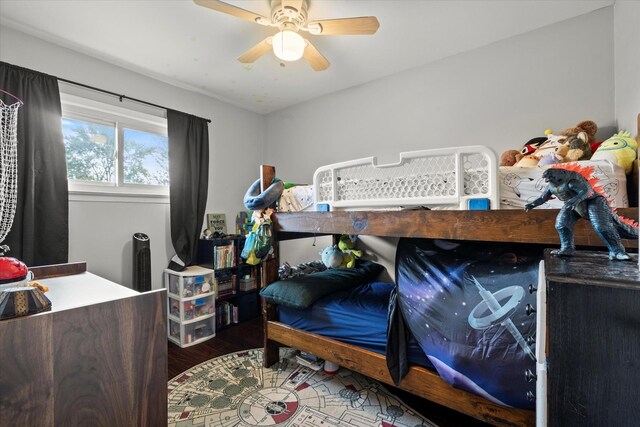 427 Cedarcrest Dr, Streamwood, IL 60107 - bedroom featuring a ceiling fan