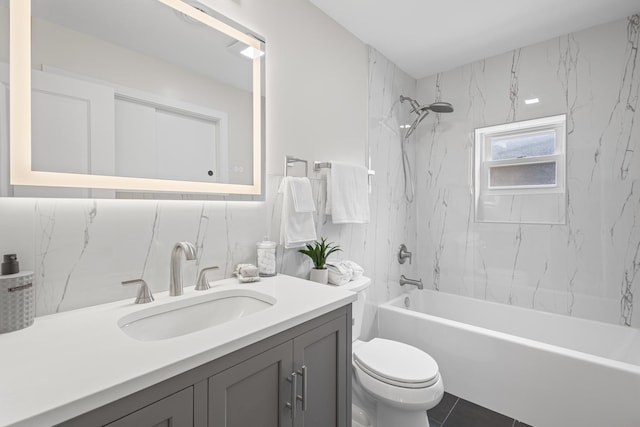 1308 Frances Pkwy, Park Ridge, IL 60068 - full bathroom featuring vanity, toilet, and bathing tub / shower combination