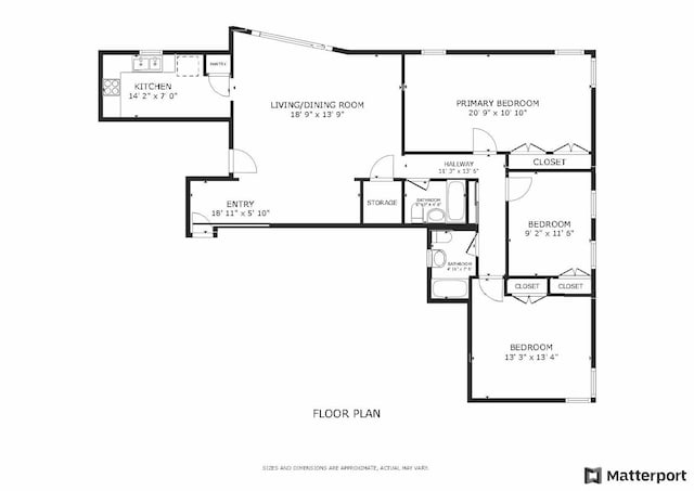 2142 W Rosemont Ave Unit 1A, Chicago, IL 60659 - view of floor plan / room layout