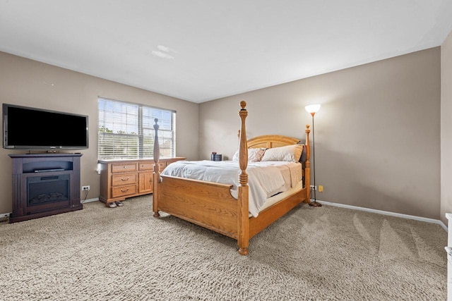 1861 Grosse Pointe Cir, Hanover Park, IL 60133 - bedroom with light colored carpet and a fireplace