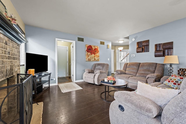 1861 Grosse Pointe Cir, Hanover Park, IL 60133 - living room with hardwood / wood-style flooring and baseboards