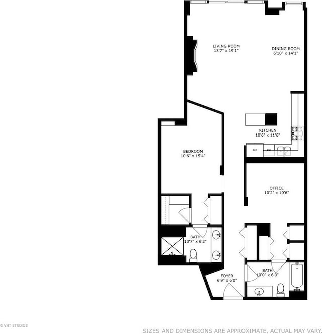 212 W Washington St Unit 1108, Chicago, IL 60606 - view of property floor plan
