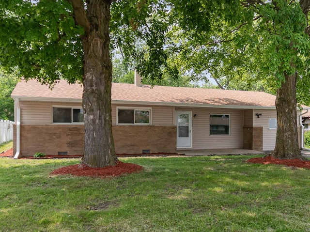 16632 Sawyer Ave, Markham, IL 60428 - ranch-style home featuring brick siding, a front yard, and crawl space