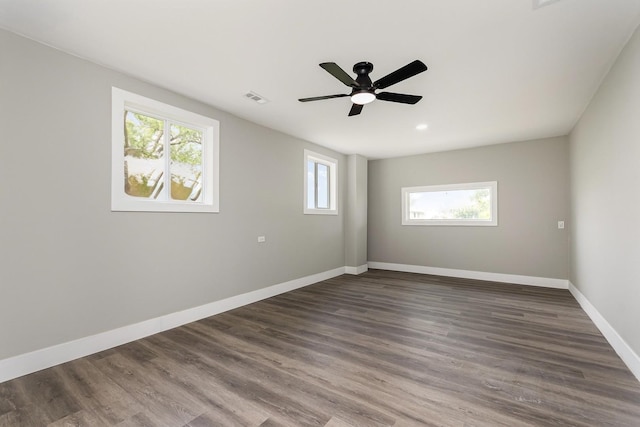 16632 Sawyer Ave, Markham, IL 60428 - unfurnished room featuring ceiling fan, wood finished floors, and recessed lighting