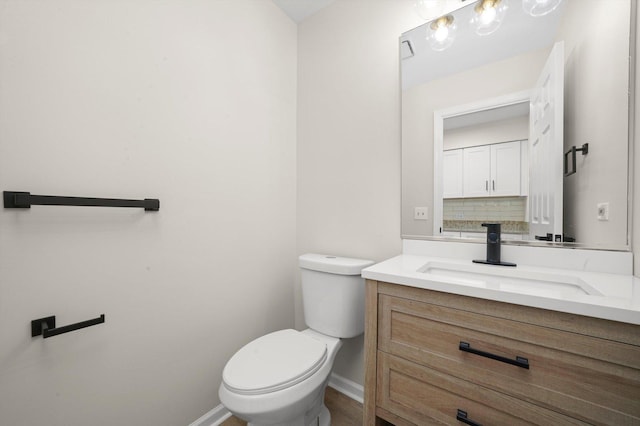 881 Dandridge Ct, Elgin, IL 60120 - half bathroom featuring vanity and wood finished floors