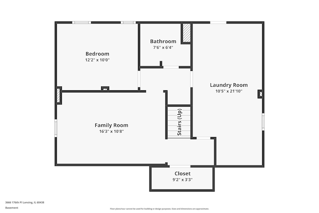 3666 176th Pl, Lansing, IL 60438 - view of home floor plan