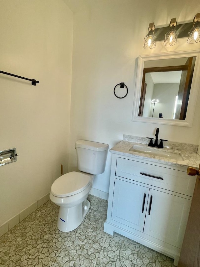 4125 N Keystone Ave Unit 605, Chicago, IL 60641 - half bathroom featuring vanity and toilet