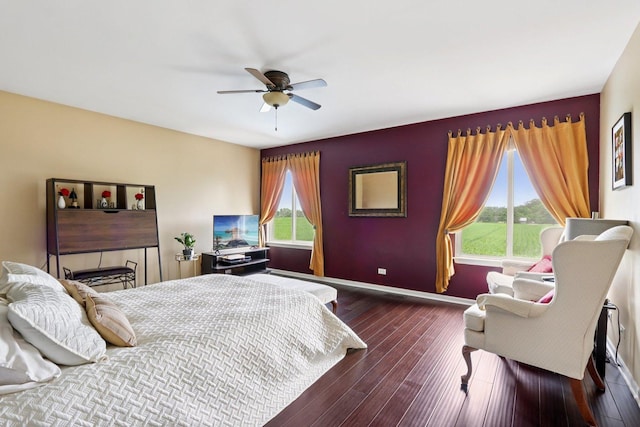 2025 Westbury Ln, Aurora, IL 60502 - bedroom featuring wood finished floors and a ceiling fan