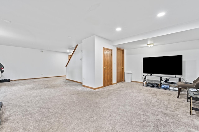 7008 Plymouth Ct Unit 7008, Tinley Park, IL 60477 - carpeted living room with recessed lighting