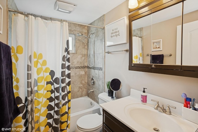 525 Andrew Ln, Lake Zurich, IL 60047 - bathroom with vanity, toilet, and shower / tub combo