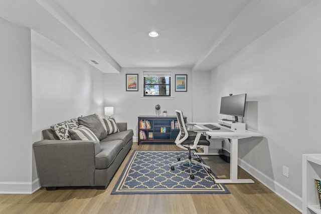 6351 N Glenwood Ave Unit 1S, Chicago, IL 60660 - office space with wood finished floors and recessed lighting