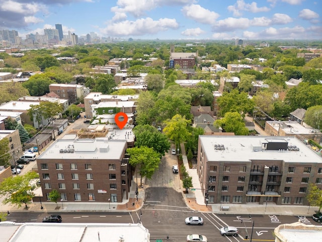 6351 N Glenwood Ave Unit 1S, Chicago, IL 60660 - aerial view of city skyline