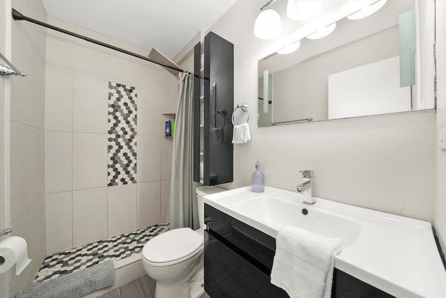 4113 W 97th Pl Unit 104, Oak Lawn, IL 60453 - bathroom featuring vanity and tiled shower