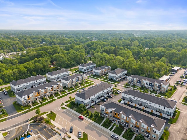 29W711 Cambridge St, Warrenville, IL 60555 - drone / aerial view of a heavily wooded area