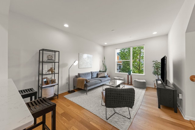 29W711 Cambridge St, Warrenville, IL 60555 - living area featuring light wood finished floors and recessed lighting