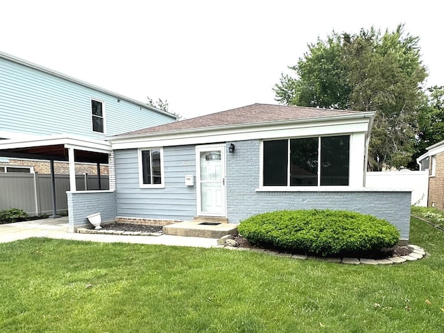 8117 S Keating Ave, Chicago, IL 60652 - rear view of property with brick siding