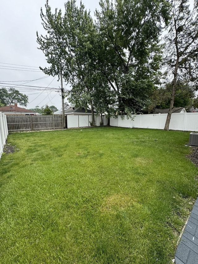 8117 S Keating Ave, Chicago, IL 60652 - view of yard with central AC unit
