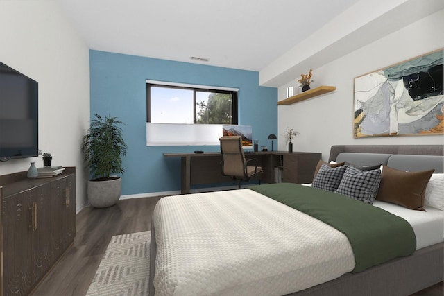 7200 N Ridge Blvd Unit 2K, Chicago, IL 60645 - bedroom with wood finished floors and an office area