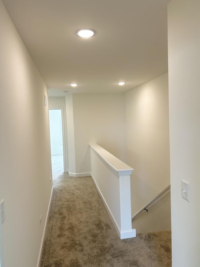 5400 135th St Unit 5406, Crestwood, IL 60418 - corridor featuring an upstairs landing, carpet, and recessed lighting