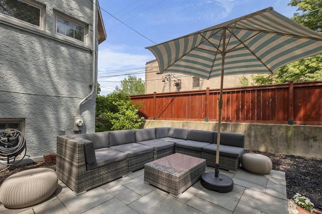 1419 W Birchwood Ave, Chicago, IL 60626 - view of patio featuring an outdoor living space