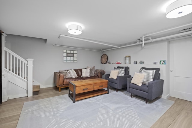 1419 W Birchwood Ave, Chicago, IL 60626 - living room featuring light wood finished floors and stairway