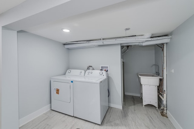 1132 Thomas Ave, Forest Park, IL 60130 - laundry area with independent washer and dryer and recessed lighting