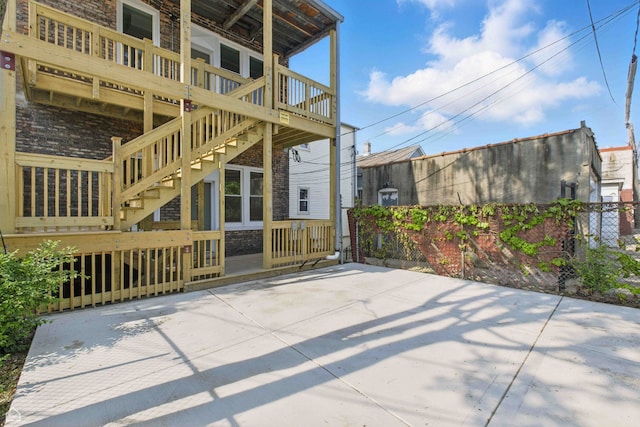 1928 W 21st St, Chicago, IL 60608 - view of patio with stairway