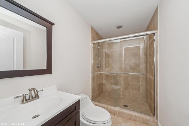1219 Parkside Ln, Deerfield, IL 60015 - full bath with vanity and a stall shower
