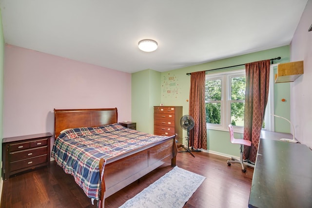 4227 N Walnut Ave, Arlington Heights, IL 60004 - bedroom with dark wood finished floors and baseboards