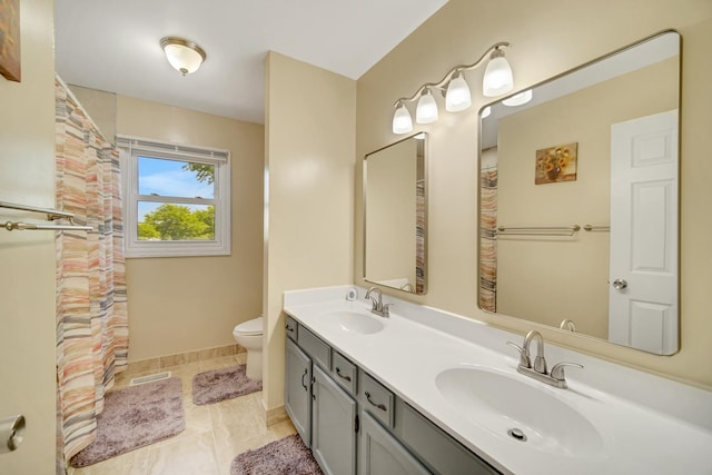 4227 N Walnut Ave, Arlington Heights, IL 60004 - full bathroom with double vanity and toilet
