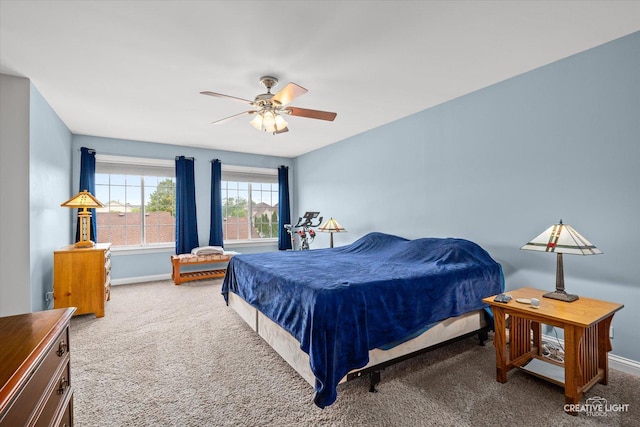 431 Blue Ridge Ct, Oswego, IL 60543 - carpeted bedroom featuring baseboards and a ceiling fan