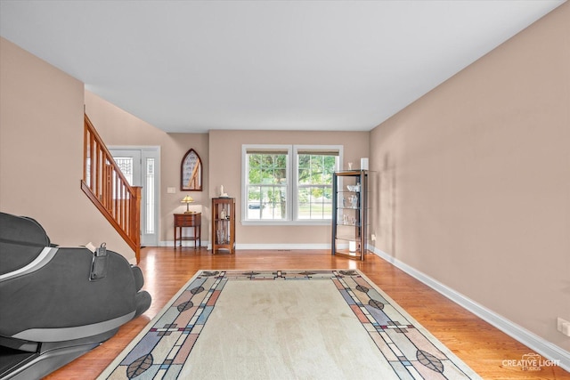 431 Blue Ridge Ct, Oswego, IL 60543 - entrance foyer with wood finished floors and stairway