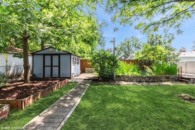 509 Sherman Ave, Aurora, IL 60505 - fenced backyard with a storage shed