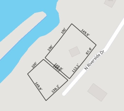 1046 N Riverside Dr, Momence, IL 60954 - map of parcels
